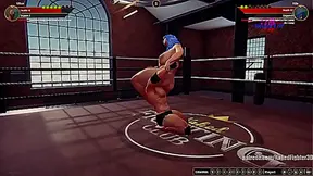 Terry Faces Rilie in Steamy Nude Fighter 3D Arena Encounter