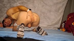 College Boy 18+ Finally Gets to Play With His Cock in Amateur Gay Socks Scene