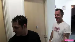 Twin sluts lick and fuck each other's pussies