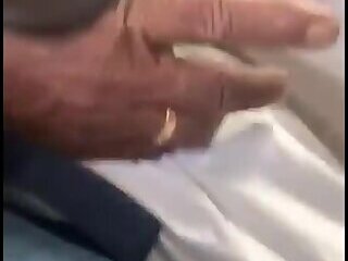 Desi south indian tamil guy public bus crusing