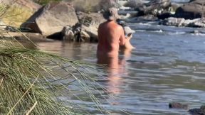 Nude River Swim And Fucking