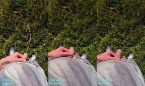 Cute Desperately Moaning 18 Teen Boy Can't Hold Pee so he Peeing in Nature. Male Public Peeing 4K