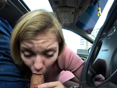 Crazy PUBLIC Blowjob with CUM IN MOUTH!