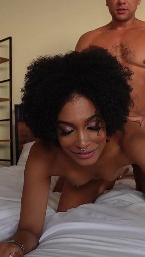 Petite Black Hottie Addis Fouche Cums & Gets Big Creampie
