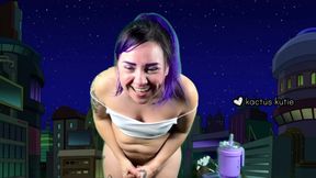 Leela Pisses and Cums Live
