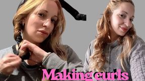 Bella routine forming curls in my straight hair