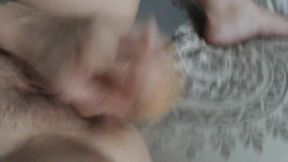 Blonde Fucks Her Pussy with Dildo Close-up