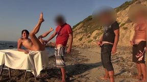 Squirt Party On Hotel Beach. Free Hole Choice! Everyone Can Take Part! Ao - Alexandra Wett