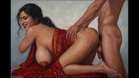 Desi bhabhi fucked by her friends gangbang