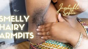Ebony BBW Shows Off Her Hairy Smelly Armpits SD