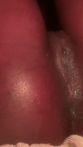 Hot oiled Fucking African ebony Teen oiled tight  Amateur pussy &amp; Balls hanging POV   Clip 1