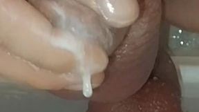 Riding Giant Anal Dildo Cum From Anal