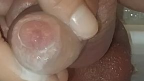 Riding Giant Anal Dildo Cum From Anal