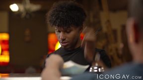 Dante Colle works very hard smashing Jkab Ethan Dales tight ass