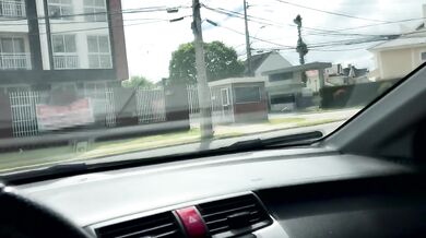 Real Amateur Public Sex Risky on the Car !!! People walking near...