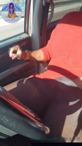 Ebony Beauty Yuki-Senpai Flicks Her Sexy Pussy On Roadside (KuroYukiExperience)