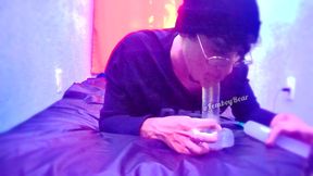 Horny Little Femboy Sucking till his mouth is full