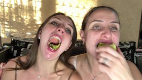 Raw Chew Bite Swallow Tease POV