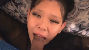 Sexy Submissive Asian Babe Face Fucked