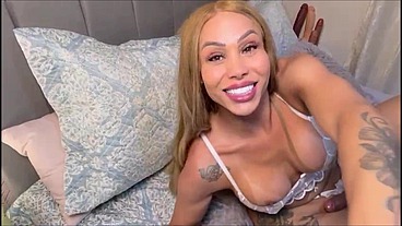 WHITE LINGERIE. I CAME - A LOT OF MILK CAME OUT.
