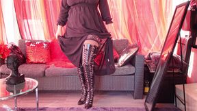 Try on Haul: Thigh High Boots! Arya Grander