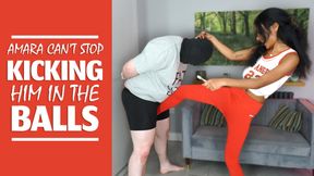 Amara Can't Stop Kicking Him in The Balls - Amara