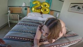 birthday and a blowjob pov