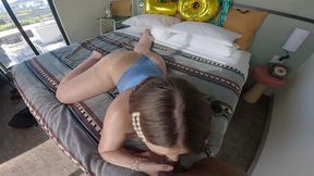 birthday and a blowjob pov