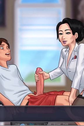 Summertime Saga - Miss Okita Sex Scene