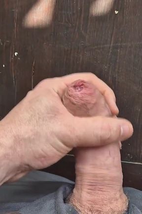 Phimosis Cock Cumming at Work!