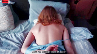 "Stepmom's Hot Stepdaughter Plays 'Truth Or Dare', Ending With A Facial"