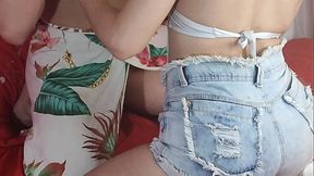 Linda boneca dotada levando pica no cuzinho de vizinho safadinho