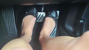 Black Ballet Flats On Pedals (mkv)