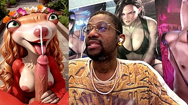 Big Breast Sid Looking Like A Baddie While Sucking Off A Hard Cock So Good He Cums Extra Hard, AI Generated