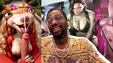 Big Breast Sid Looking Like A Baddie While Sucking Off A Hard Cock So Good He Cums Extra Hard, AI Generated
