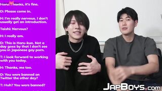 Muscular Taishi releases creamy cum after fucking jock Asian Haru