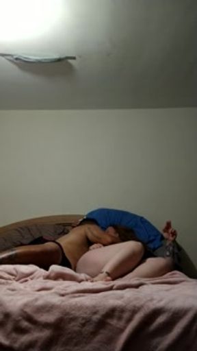 Girl smoking in panties while watching Bob's Burgers