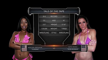 Sofie Marie vs Mocha Menage Female Wrestling