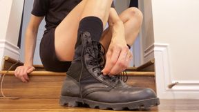 Combat Boots Worship + Removal