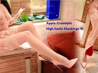 High heels Nylons 10 Pink Temptation