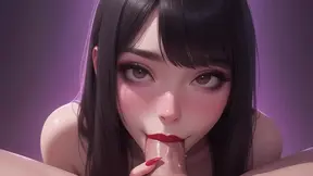 Petite Asian girl eagerly sucks cock in 3D animated POV