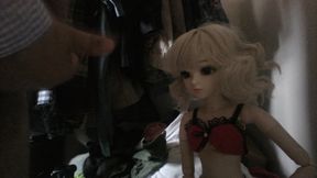 Cumming on alessa lingerie