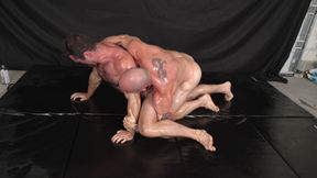 Oiled Nude Muscle Wrestling