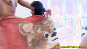 ”Amateur hotties blowing strippers at bachelorette party”