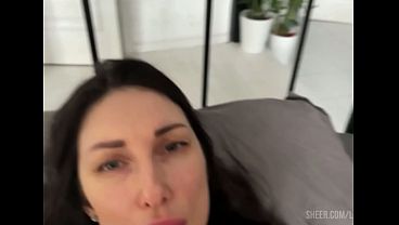 Woke up in my stepmother'_s bed, gave her cunnilingus and cum in her pussy