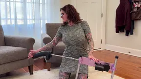 Inked MILF enjoys hardcore fuck machine action