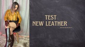 test new leather miniskirts and jacket