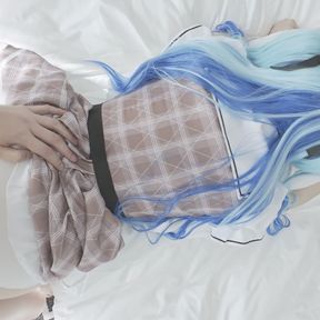 Vtuber cosplaying raw sex,multiple orgasm creampie