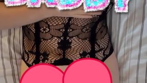 playing and tasting myself in my sexiest lingerie with face included