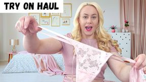 Lingerie try on haul hot milf